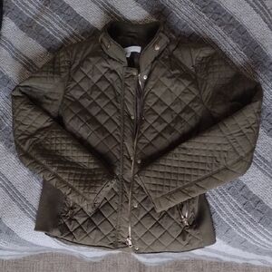 Olive Quilted Women's Jacket